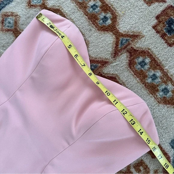 Dessy Group Strapless Gown Women Size 10 Rose Pink Sweetheart Mermaid Dress Prom - Picture 8 of 10